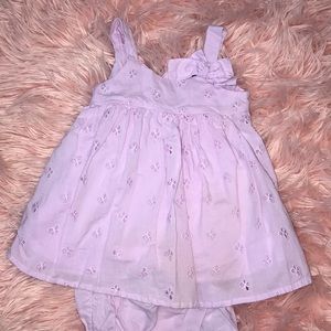 Baby Gap Lavender Butterfly Eyelet Dress